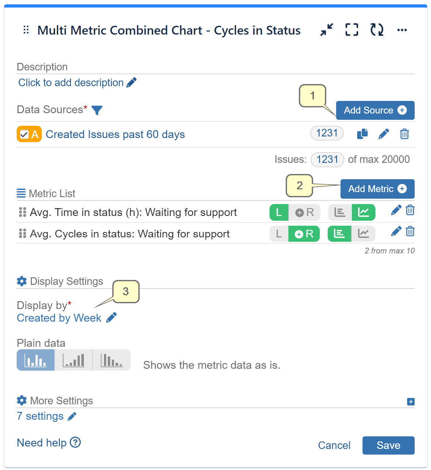 Cycles in status settings
