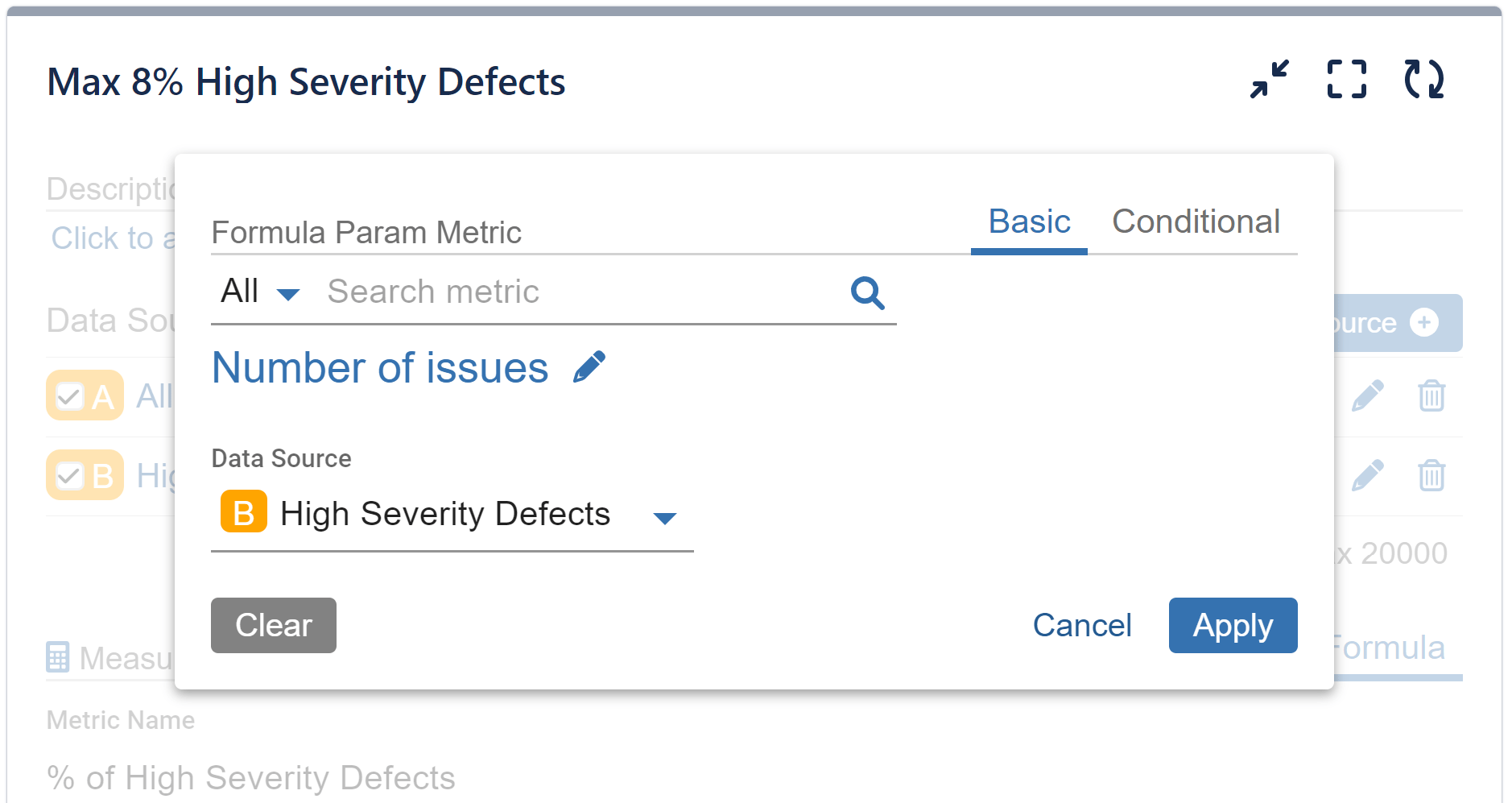 High Severity Param B KPI Jira