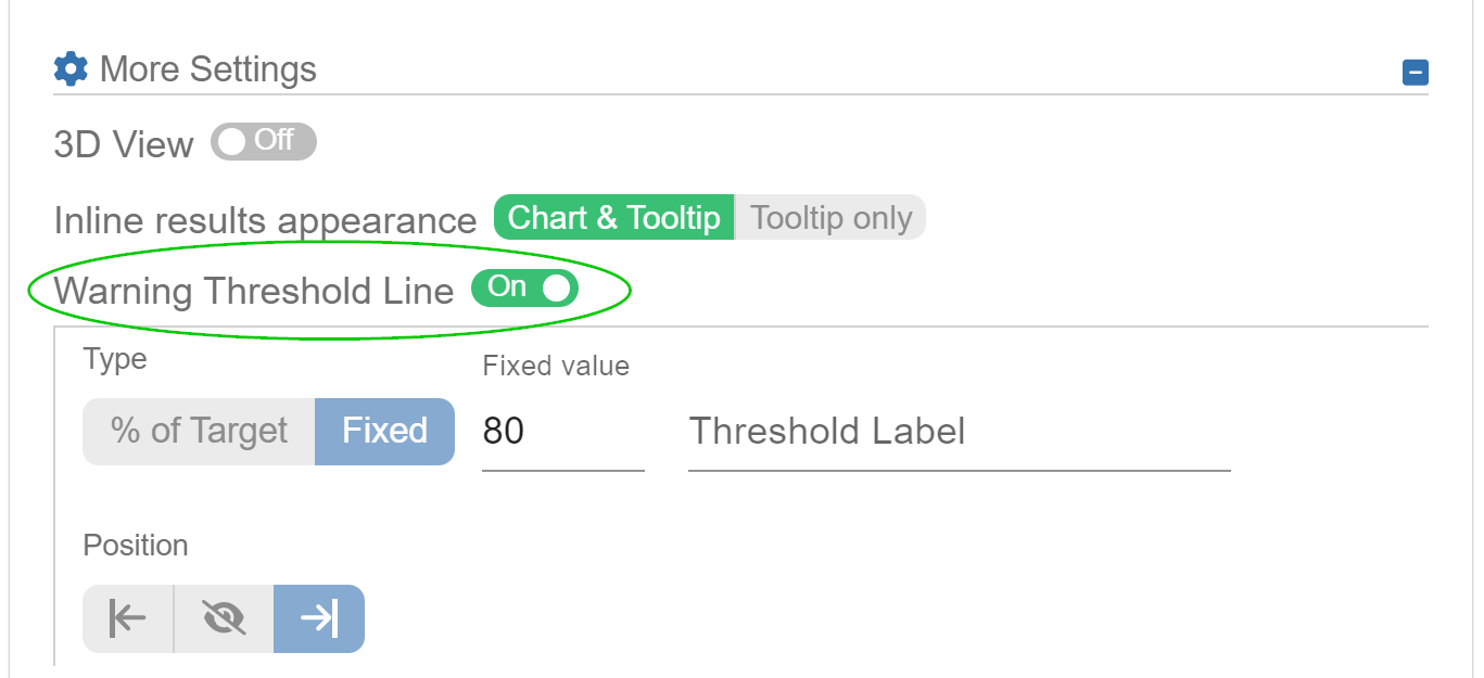 Warning threshold setting jira