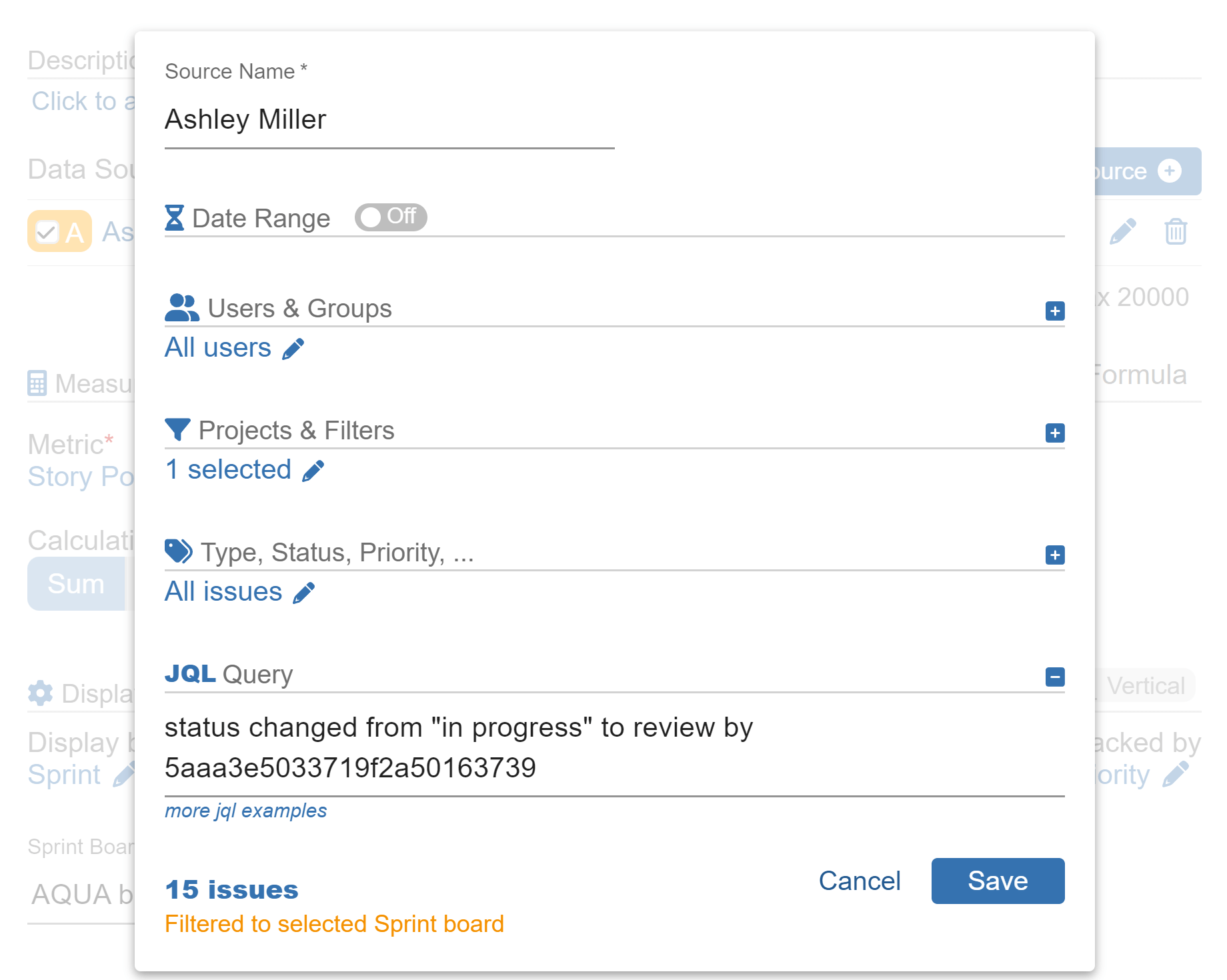 Step1 Data Source filtering