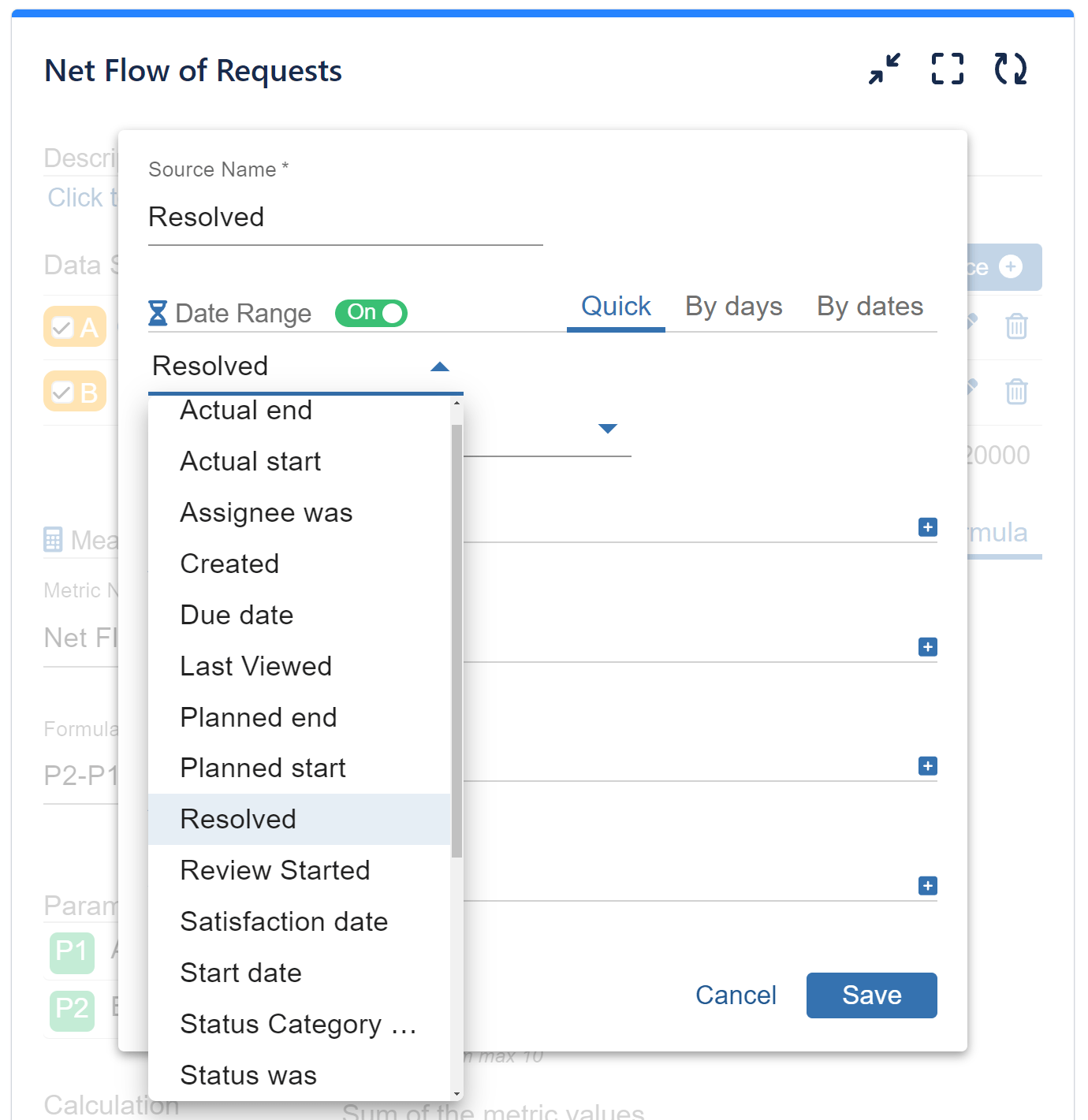 filter by resolved issues