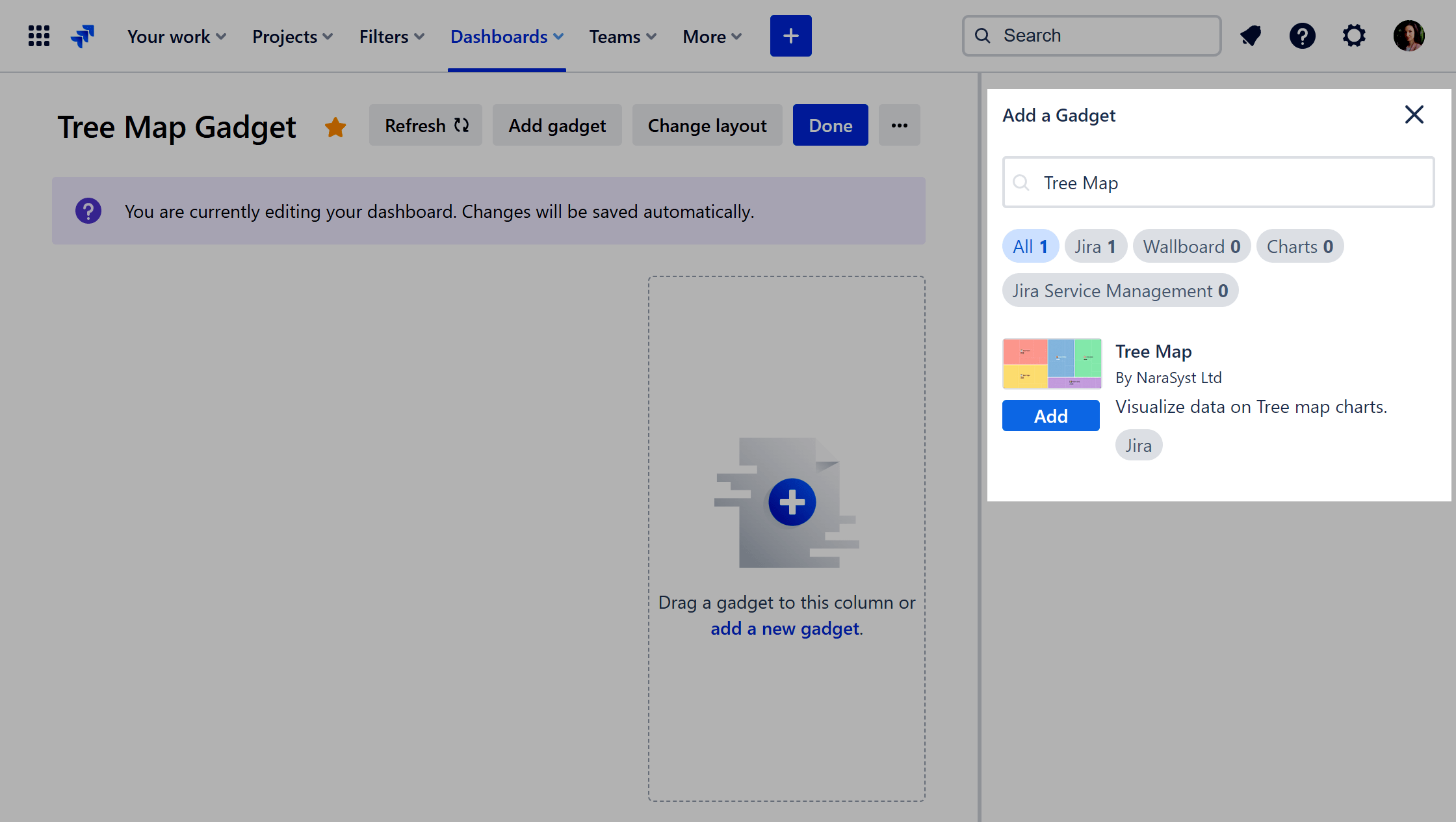Edit Tree Map Gadget Jira v2