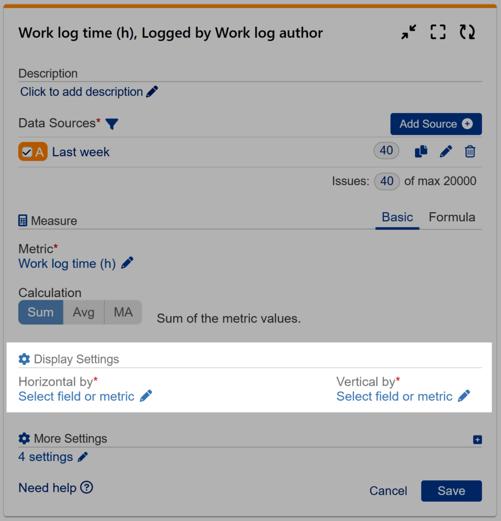 Heat Map Gadget Jira Display Settings