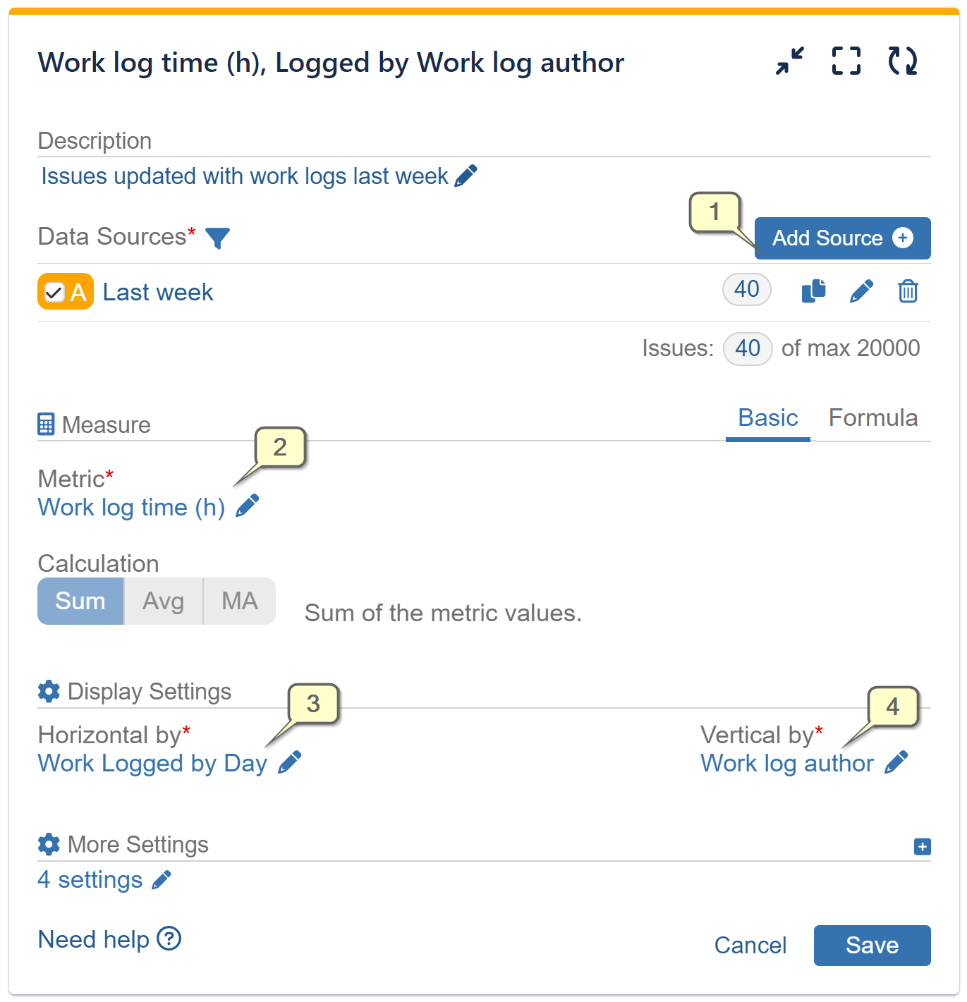 Heat Map Gadget Jira Worklog Report Settings