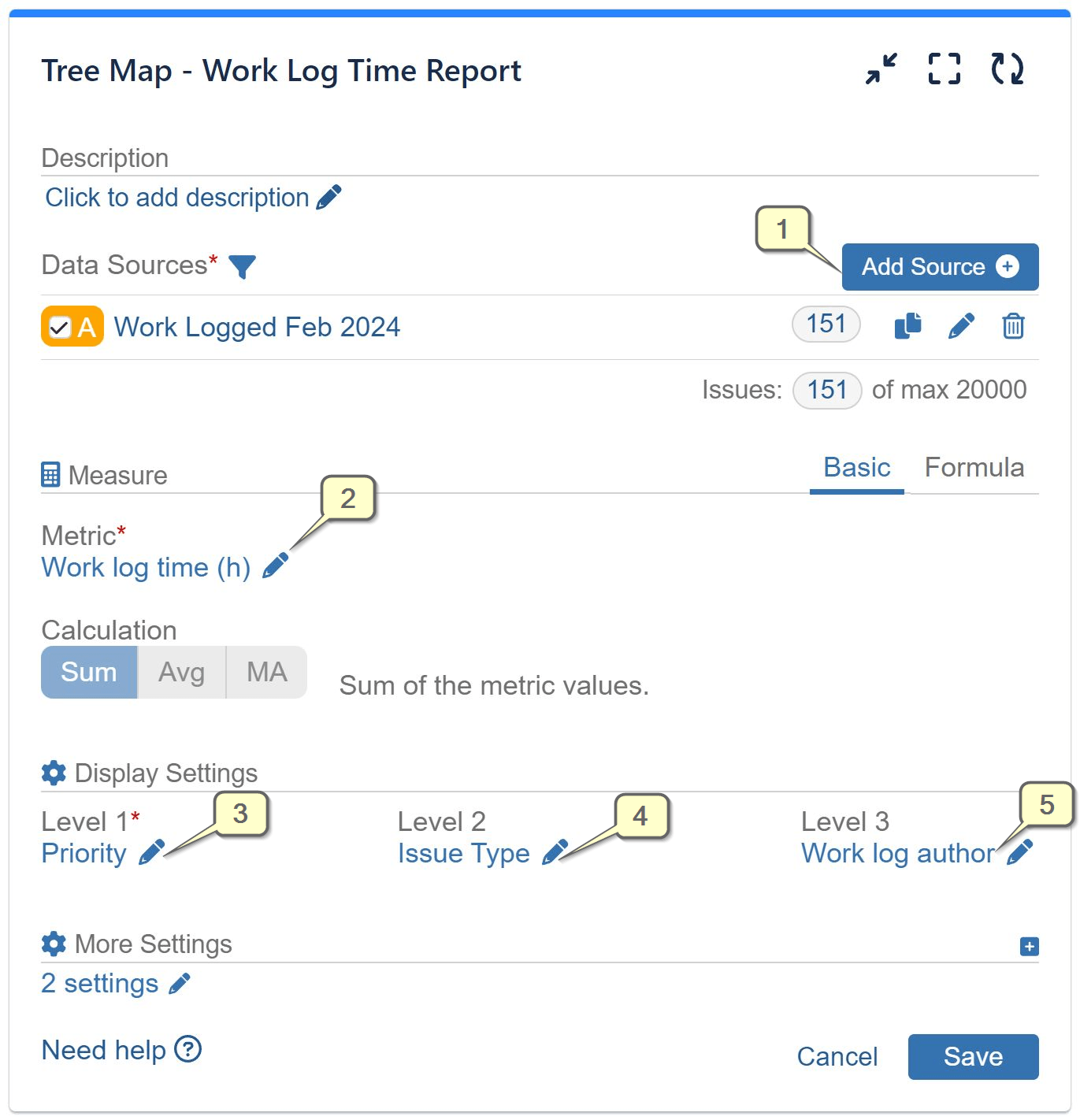 Tree Map Gadget Settings Jira