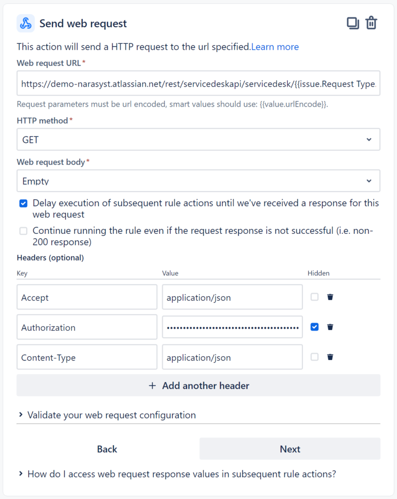 Web request larger font