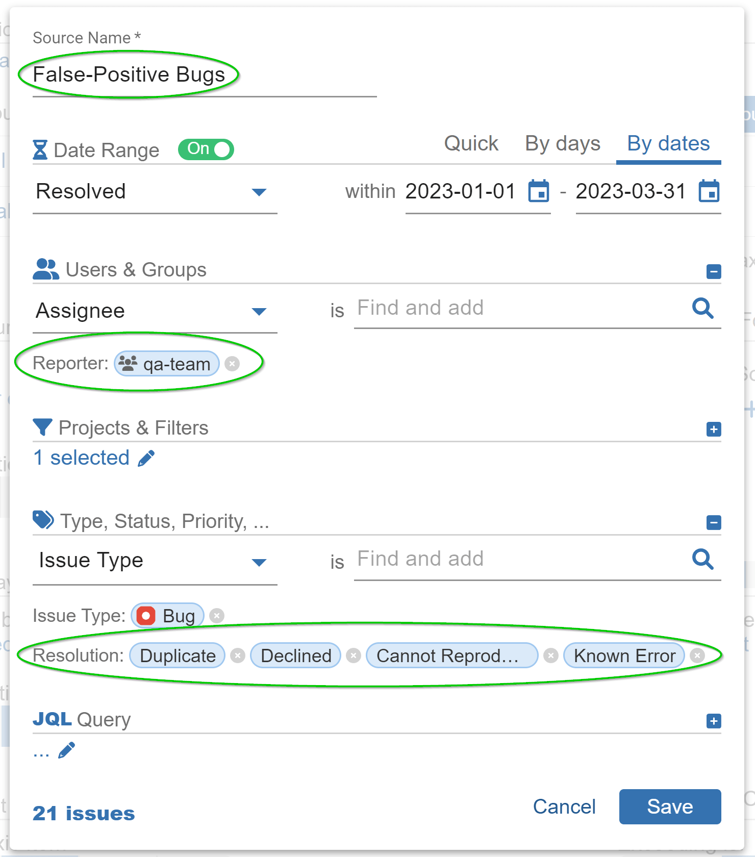 Data Source B False Positive Bugs